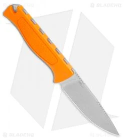 Benchmade 15006 Steep Country Fixed Blade Knife Orange Santoprene (3.5" SW) -Benchmade Benchmade 15006 Steep Country Fixed Blade Knife Orange Santoprene 3.5 SW BHQ 114159 LS spine jr