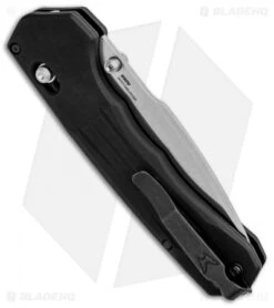 Benchmade 407 Vallation AXIS-Assist Knife Black (3.7" Stonewash) -Benchmade Benchmade 407 Vallation AXIS Assist Black SW BHQ 84269 jr side