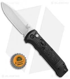 Benchmade 4400 Casbah Automatic Knife Black Grivory (3.4" Satin) -Benchmade Benchmade 4400 Casbah Black Grivory Satin 4400 BHQ 51626 jr bottlecap 2