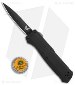 Benchmade 4700DLC Precipice D/A OTF Automatic Knife (3.4" Black DLC) -Benchmade Benchmade 4700DLC Precipice DA OTF Automatic Knife black dlc BHQ 51644 jr bottlecap