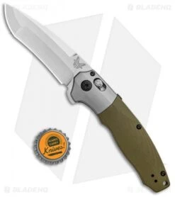 Benchmade 496 Vector AXIS-Assist Knife OD Green G-10 (3.6" Satin) -Benchmade Benchmade 496 Vector Assist OD green G 10 Satin BHQ 101194 jr bottlecap