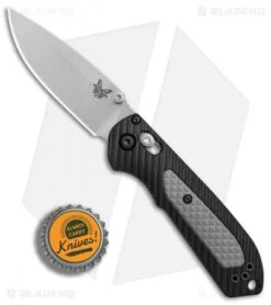 Benchmade Mini Freek AXIS Lock Knife Black/Gray (3" Stonewash) 565 -Benchmade Benchmade 565 Mini Freek Black Gray satin BHQ 78762 er bottlecap