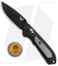 Benchmade Mini Freek AXIS Lock Knife Black/Gray (3" Black) 565BK -Benchmade Benchmade 565BK Mini Freek AXIS Lock Black Gray Black BHQ 78765 jr bottlecap