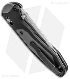 Benchmade 590 Boost AXIS-Assist Knife Black/Gray (3.7" Satin) -Benchmade Benchmade 590 Boost AXIS Assist Black Gray Satin BHQ 51614 jr side