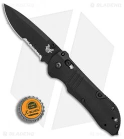Benchmade 917SBK Tactical Triage AXIS Lock Knife Black G-10 (3.4" Black Serr) -Benchmade Benchmade 917SBK Tactical Black G10 Black Serr BHQ 78783 er bottlecap