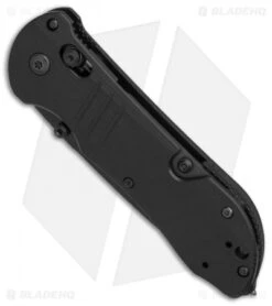 Benchmade 917SBK Tactical Triage AXIS Lock Knife Black G-10 (3.4" Black Serr) -Benchmade Benchmade 917SBK Tactical Black G10 Black Serr BHQ 78783 er spine