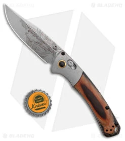 Benchmade Artist Series Mini Crooked River Elk AXIS Lock Knife (3.4" SW S30V) -Benchmade Benchmade ARtist Series Mini Crooked River Knife Bull Elk BHQ 174396 jr bottlecap