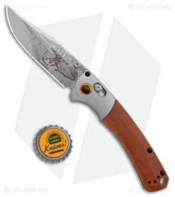 Benchmade LE Artist Series Mini Crooked River Deer AXIS Lock Knife (3.4" SW) -Benchmade Benchmade ARtist Series Mini Crooked River Knife Whitetail Deer BHQ 174397 jr bottlecap