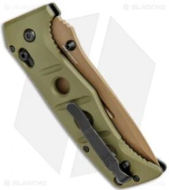 Benchmade Adamas AXIS Lock Knife Olive G-10 (3.8" FE) 275FE-2 -Benchmade Benchmade Adamas AXIS Lock Olive G 10 FDE 275FE 2 BHQ 118562 jr side