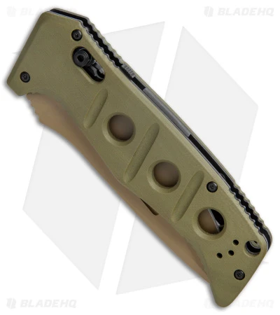 Benchmade Adamas Automatic Knife Olive G-10 (3.8" FE) 2750FE-2 4 Benchmade Adamas Automatic Knife Olive G-10 (3.8" FE) 2750FE-2 - Image 2