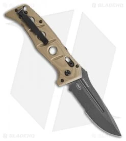 Benchmade Adamas Automatic Knife Desert Tan G-10 (3.8" Gray Serr) 2750SGY-3 -Benchmade Benchmade Adamas Automatic Knife Desert Tan G 10 3.8 Gray Serr 2750SGY 3 BHQ 118567 LS Back