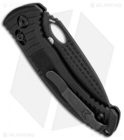 Benchmade Aileron AXIS Lock Knife Black G-10 (3.45" Black Serr) 737SBK -Benchmade Benchmade Aileron AXIS Lock Black G 10 Black Serr 737SBK BHQ 88739 jr side