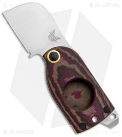 Benchmade Aller FumÃ©e Friction Folder Knife Red Richlite (1.6" Satin) 381