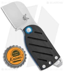 Benchmade Aller Friction Folder Knife Black/Blue G-10 (1.6" Satin) 380 -Benchmade Benchmade Alter FF Black Blue G 10 Satin 380 BHQ 92606 jr bottlecap