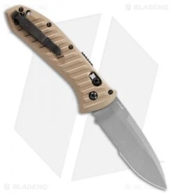 Benchmade Auto Presidio II Auto Knife Bronze Al. (3.7" Gray Serr) 5700SGY-1 -Benchmade Benchmade Auto Presidio II Auto Knife Bronze Al. 3.7 Gray Serr 5700SGY 1 BHQ 118573 LS Back
