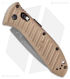Benchmade Auto Presidio II Auto Knife Bronze Al. (3.7" Gray Serr) 5700SGY-1 -Benchmade Benchmade Auto Presidio II Auto Knife Bronze Al. 3.7 Gray Serr 5700SGY 1 BHQ 118573 LS Side