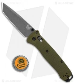 Benchmade Bailout AXIS Lock Knife Green Aluminum (3.4" Gray M4) 537GY-1 -Benchmade Benchmade Bailout AXIS Green Aluminum Gray 537GY 1 BHQ 104895 jr bottlecap