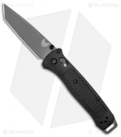 Benchmade Bailout AXIS Lock Knife Black Grivory (3.38" Gray) 537GY