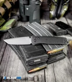 Benchmade Bailout AXIS Lock Knife Black Grivory (3.38" Gray) 537GY -Benchmade Benchmade Bailout AXIS Lock Knife Black Grivory Gray 537GY BHQ 96360 kp tactical web