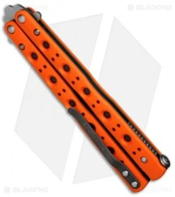 Benchmade 51 Morpho Balisong Butterfly Knife Orange G-10 (4.25" SW) 51-1801 -Benchmade Benchmade Balisong Orange jr side
