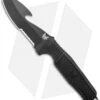 Benchmade H2O Fixed Blade Dive Knife Black Santoprene (3.5" Black Serr) -Benchmade Benchmade Black Fixed Blade Dive Knife 112SBK BLK Black Serr BHQ 123886 jr 1