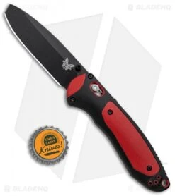 Benchmade 591BK Boost AXIS-Assist Knife Black/Red (3.43" Black) -Benchmade Benchmade Boost AXIS Assist Black Red Black 591BK BHQ 97057 jr bottlecap
