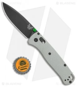 Benchmade Bugout Gray G-10 AXIS Lock Knife (3.2" Black 20CV) 535BK-2002 -Benchmade Benchmade Bugout AXIS Lock Gray G 10 Black BHQ 114144 jr bottlecap