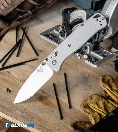 Benchmade Bugout Gray G-10 AXIS Lock Knife (3.2" Satin 20CV) 535-2002 7 Benchmade Bugout Gray G-10 AXIS Lock Knife (3.2" Satin 20CV) 535-2002 - Image 5
