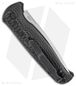 Benchmade CLA Compact Lite Auto Knife Green/Black G-10 (3.4" Satin) 4300-1 -Benchmade Benchmade CLA Compact Lite Auto Knife Green Black G 10 3in Satin BHQ 33664 td side