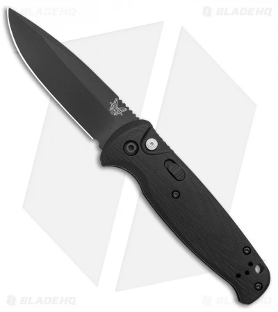 Benchmade CLA Drop Point Automatic Knife Black G-10 (3.4" Black) 4300BK 3 Benchmade CLA Drop Point Automatic Knife Black G-10 (3.4" Black) 4300BK