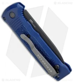 Benchmade 4400SBK-1 Casbah Automatic Knife Blue Grivory (3.4" Black Serr) -Benchmade Benchmade Casbah Blue Grivory Black Serr 4400SBK 1 BHQ 51634 jr side