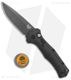 Benchmade Claymore Automatic Knife Black Grivory (3.6" Black) 9070BK -Benchmade Benchmade Claymore AutoBlack Grivory Black 9070BK BHQ 137239 jr bottlecap