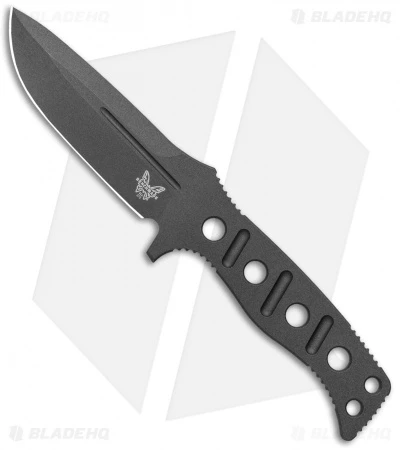 Benchmade Fixed Adamas Fixed Blade Knife Black (4.2" Black) 375BK-1 3 Benchmade Fixed Adamas Fixed Blade Knife Black (4.2" Black) 375BK-1