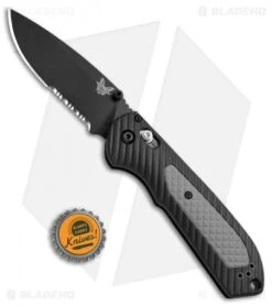 Benchmade Freek AXIS Lock Knife Black/Gray (3.6" Black Serr) 560SBK -Benchmade Benchmade Freek AXIS Black Gray Black Serr 560SBK BHQ 51606 jr bottlecap 2