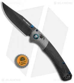 Benchmade Gold Class Crooked River AXIS Lock Knife Carbon Fiber (4" Black DLC) -Benchmade Benchmade Gold Class Crooked River AXIS Lock CF Black DLC 15080BK 191 BHQ 101624 jr bottlecap