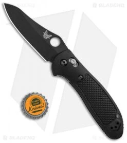 Benchmade Griptilian AXIS Lock Knife Black (3.45" Black) 550BKHG-154CM -Benchmade Benchmade Griptilian AXIS Lock Black Black 550BKHG BHQ 9284 jr bottlecap 1