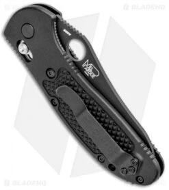 Benchmade Griptilian AXIS Lock Knife Black (3.45" Black Serr) 550SBK-S30V -Benchmade Benchmade Griptilian AXIS Lock Black Black Serr 550SBK S30V BHQ 4017 jr side