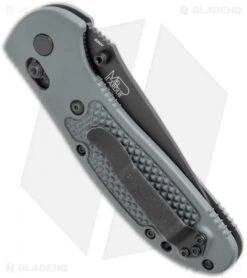 Benchmade Griptilian AXIS Lock Knife Gray (3.45" Black Serr) 551SBKGRY-S30V -Benchmade Benchmade Griptilian AXIS Lock Gray G 10 Black Serr 551SBKGRY S30V BHQ 123894 jr side
