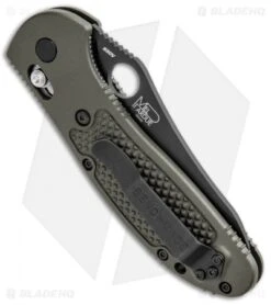 Benchmade Griptilian AXIS Lock Knife OD Green (3.45" Black) 550BKOD-S30V -Benchmade Benchmade Griptilian AXIS Lock Olive Drab Black 550BKOD BHQ 93011 jr side