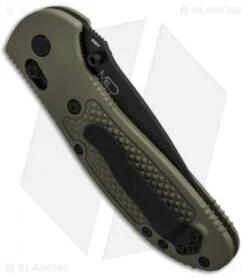 Benchmade Griptilian AXIS Lock Knife Olive Drab (3.45" Black) 551BKOD-S30V -Benchmade Benchmade Griptilian AXIS Lock Olive Drab Black 551BKOD S30V BHQ 6200 jr side