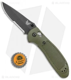 Benchmade Griptilian AXIS Lock Knife Olive Drab (3.45" Black Serr) 551SBKOD-S30V -Benchmade Benchmade Griptilian AXIS Lock Olive Drab Black Serr 551SBKOD S30V BHQ 3335 jr bottlecap