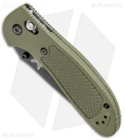 Benchmade Griptilian AXIS Lock Knife Olive Drab (3.45" Black Serr) 551SBKOD-S30V -Benchmade Benchmade Griptilian AXIS Lock Olive Drab Black Serr 551SBKOD S30V BHQ 3335 jr spine