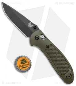 Benchmade Griptilian AXIS Lock Knife Olive Drab (3.45" Black) D2 -Benchmade Benchmade Griptilian Manual Axis Lock D2 OD Green Black 551BKODD2 BHQ 5370 jr bottlecap
