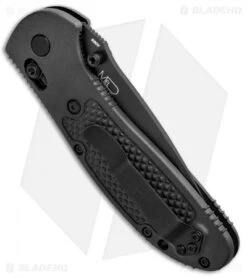 Benchmade Griptilian Tanto AXIS Lock Knife Black (3.45" Black Serr) 553SBK-S30V -Benchmade Benchmade Griptilian Tanto AXIS Lock Black Black Serr 553SBK S30V BHQ 0422 jr side