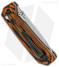 Benchmade Grizzly Creek Axis Lock Knife Orange/Black G10 (3.5" Satin) 15060-1801 -Benchmade Benchmade Grizzly Creek Axis Lock Orange Black G 10 Satin 15060 1801 BHQ 88091 jr side