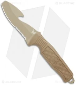 Benchmade 6 Benchmade H2O Fixed Blade Dive Knife Tan Santoprene (3.5" Tan Serr)