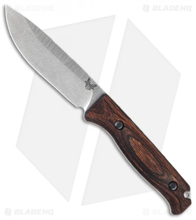 Benchmade Hunt 15002 Saddle Mountain Skinner Fixed Blade Wood (4.2" Stonewash) 3 Benchmade Hunt 15002 Saddle Mountain Skinner Fixed Blade Wood (4.2" Stonewash)
