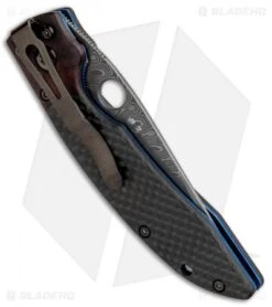 Benchmade Mini-AFCK Gold Class Knife 812-101 (3.19" Damascus) #03 -Benchmade Benchmade Mini AFCK Gold class 812 101 Damascus 3 BHQ 8291 jr side