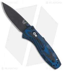 Benchmade Mini Barrage AXIS-Assist Forum Knife Blue G10/CF (Black M390) 586-1701