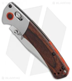 Benchmade Mini Crooked River AXIS Lock Knife Dymondwood (3.4" Satin) 15085-2 -Benchmade Benchmade Mini Crooked River Dymondwood satin BHQ 78770 er spine 2